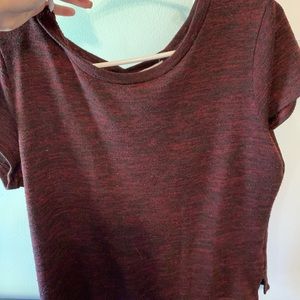 Burgundy Knitted shirt